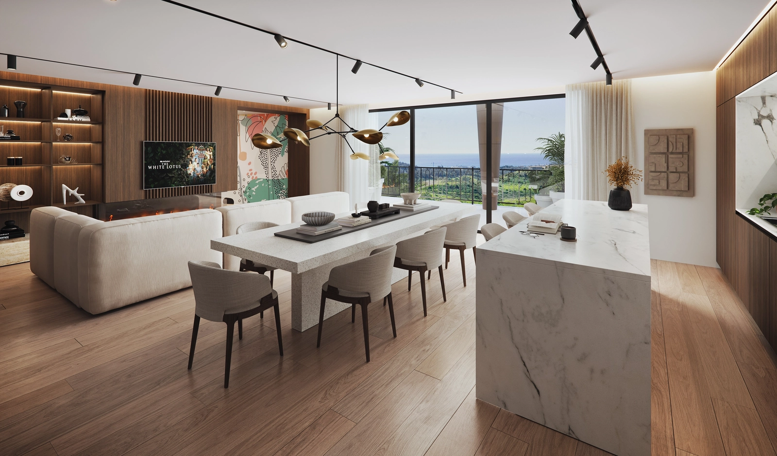 En raffineret gastrobar, hvor beboerne mødes, slapper af og nyder tid sammen i hjertet af Mijas.