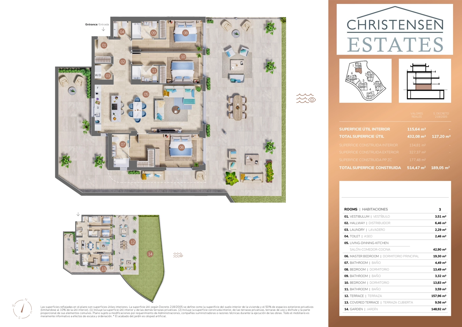 Udforsk en rummelig tre-værelses bolig i stueetagen, hvor generøse interiører flyder ubesværet ud til en storslået privat have.