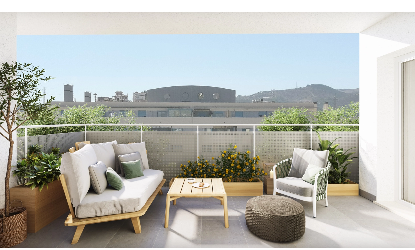 Nyd dit eget private uderum, perfekt til afslapning eller spisning.