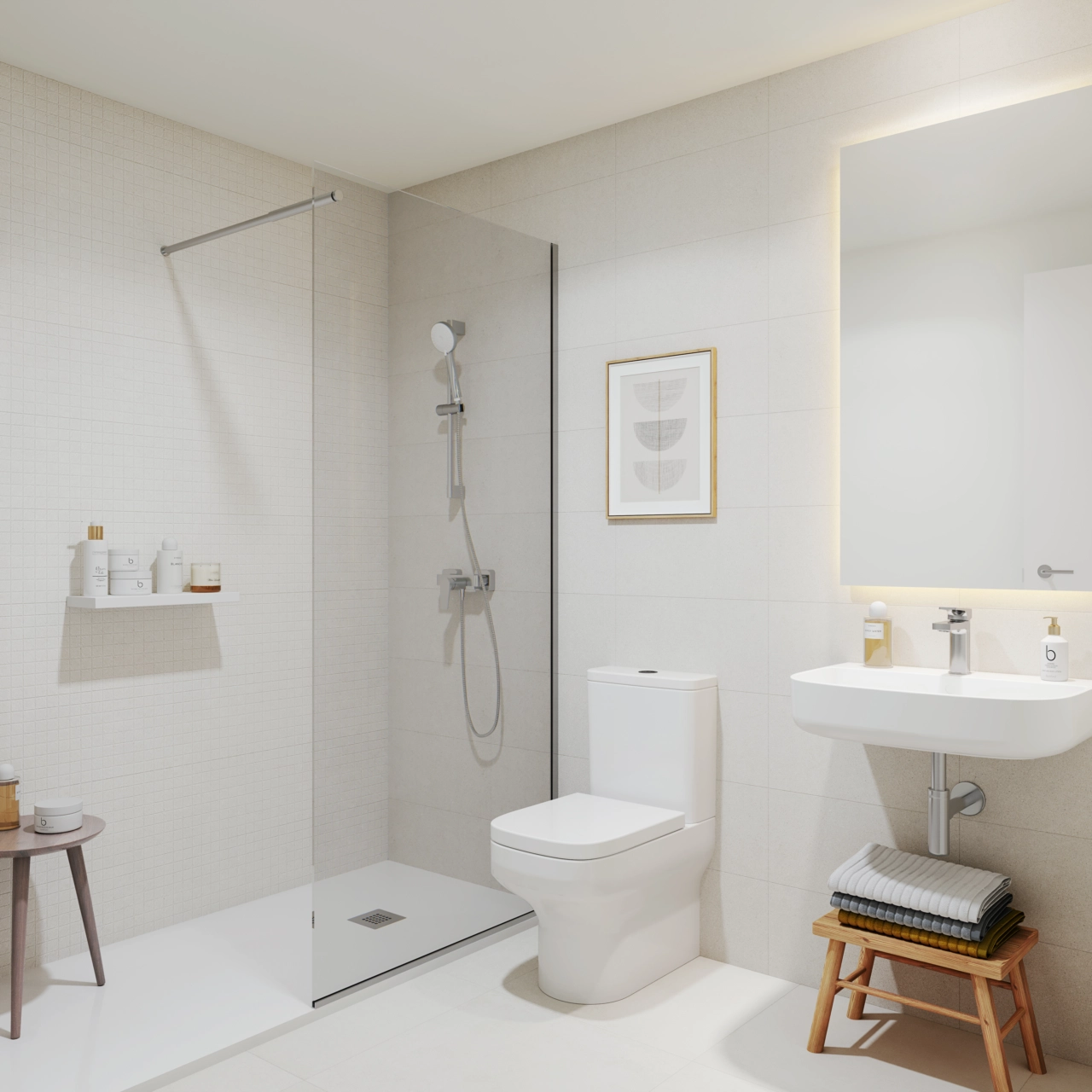 Elegante badeværelser med moderne design og finish af høj kvalitet, der giver en spa-lignende oplevelse derhjemme.