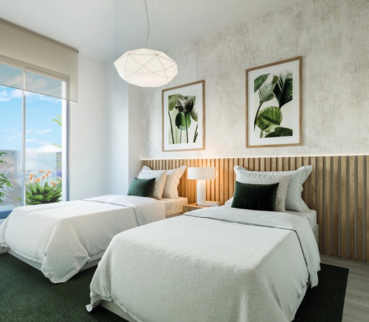 Gæstesoveværelser er designet med stil og komfort for øje og giver en indbydende plads til familie og venner.