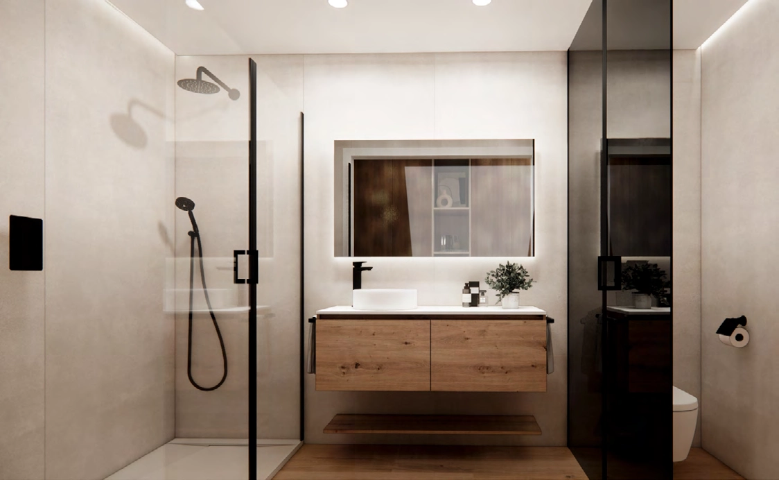 Elegante badeværelser har moderne design, armaturer af høj kvalitet og raffinerede finish for en spa-lignende oplevelse derhjemme.