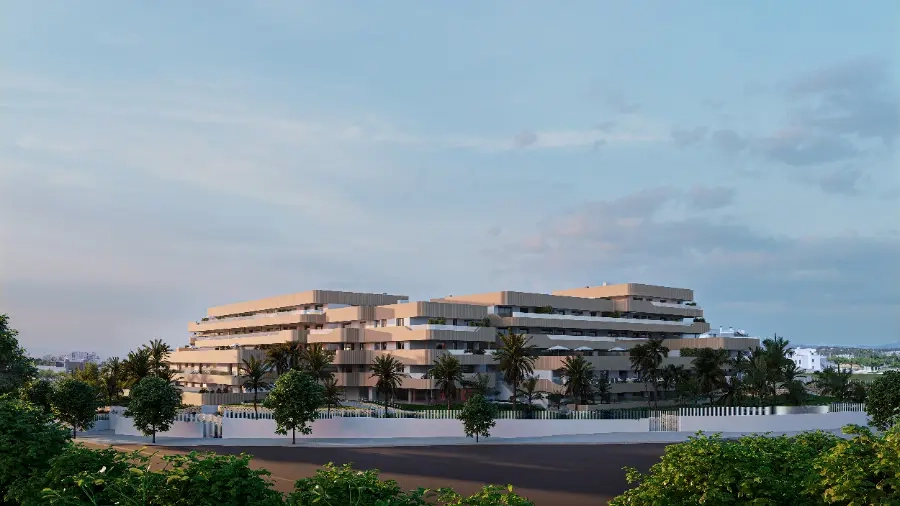 En imponerende udvendig udsigt over South Sands unikke, moderne arkitektur.