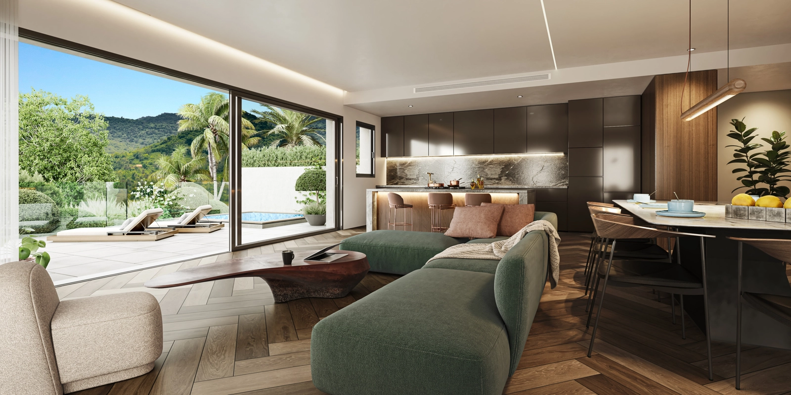 Forkæl dig selv i beboernes eksklusive spa, et luksuriøst rum designet til ultimativ velvære og ro.