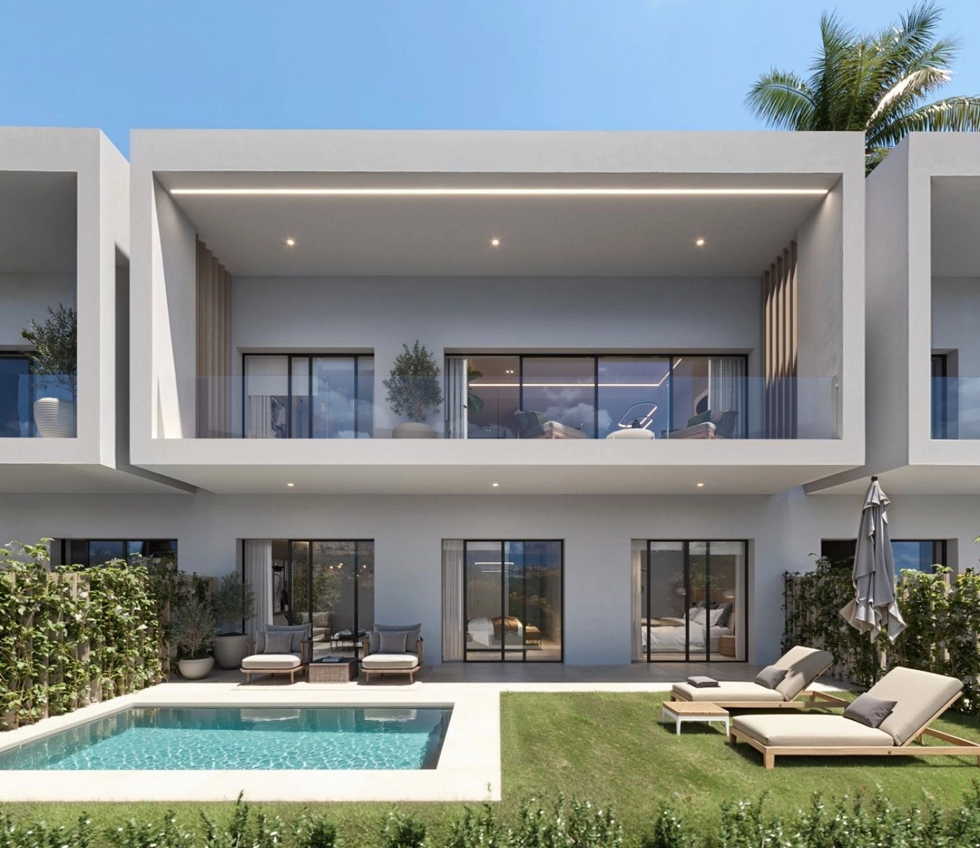 Hver villa har en privat swimmingpool og have, din personlige oase til at nyde det vidunderlige spanske klima.