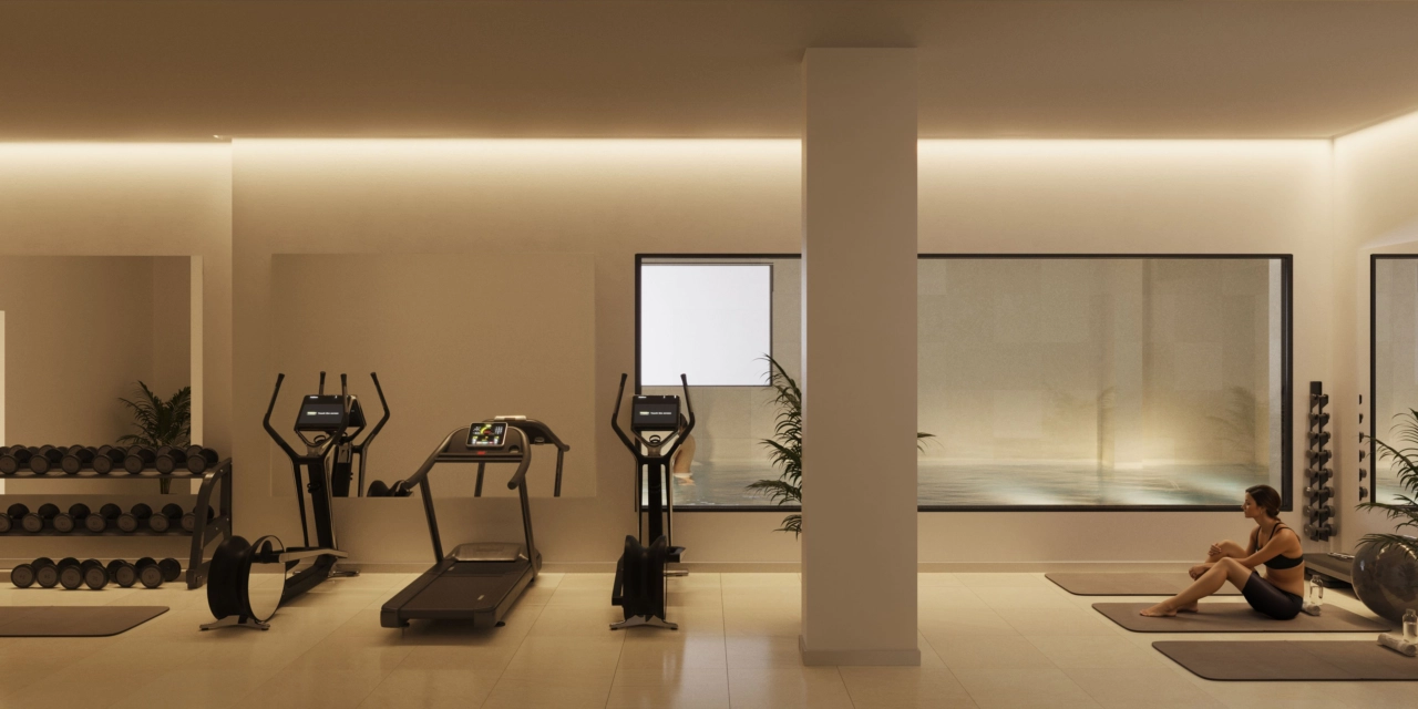 Et topmoderne fitnessrum giver dig mulighed for at opretholde en sund livsstil uden at forlade hjemmet.