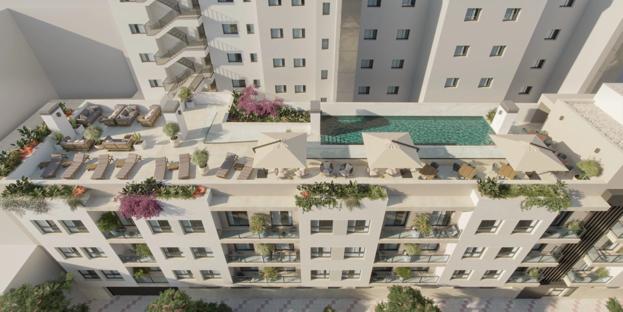 Slap af eller køl ned i den eksklusive swimmingpool på taget, en perfekt oase i byen.