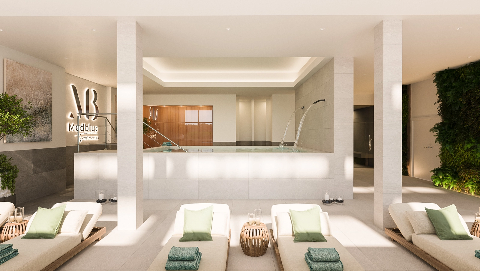 Slap af og foryng dig i beboernes eksklusive spa, som omfatter en indendørs swimmingpool og wellnessfaciliteter.