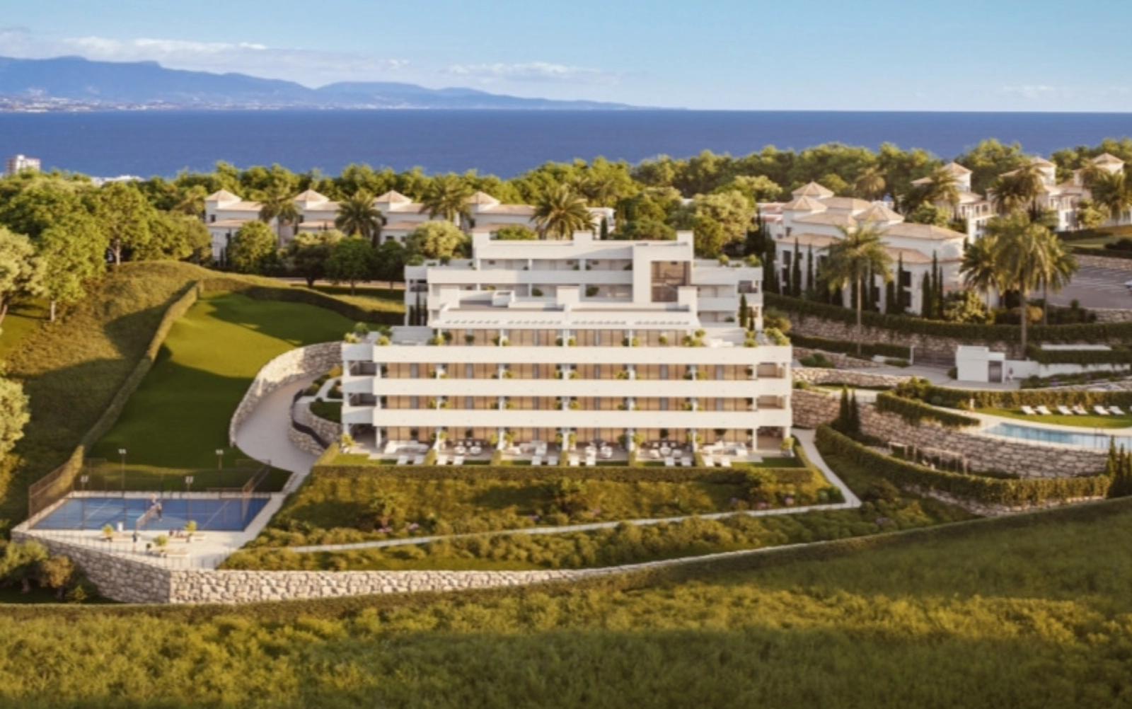 Nyd betagende havudsigt fra dette eksklusive boligprojekt på Costa del Sol.