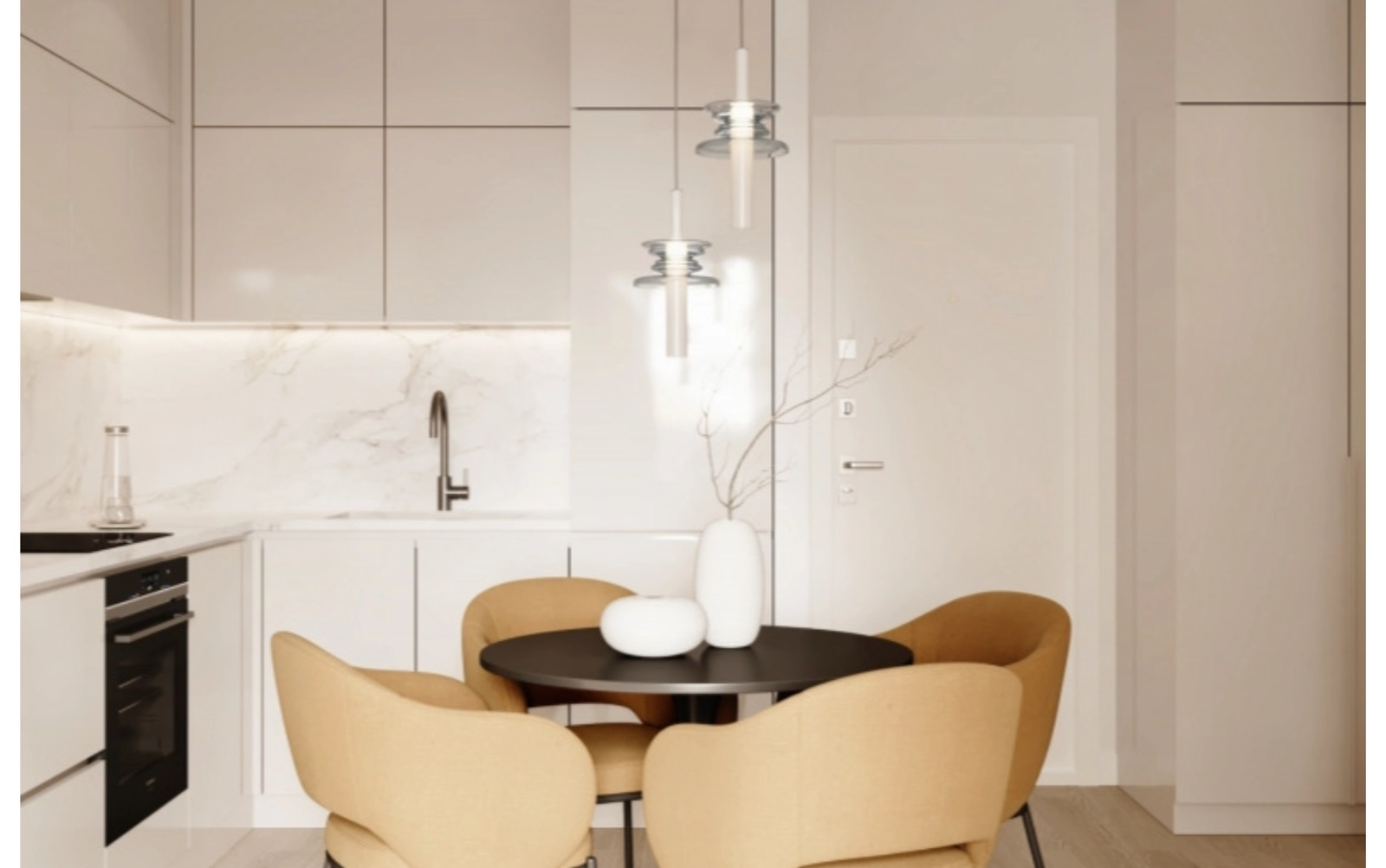 Elegante, fuldt udstyrede køkkener med moderne design og hvidevarer af høj kvalitet for et moderne liv.