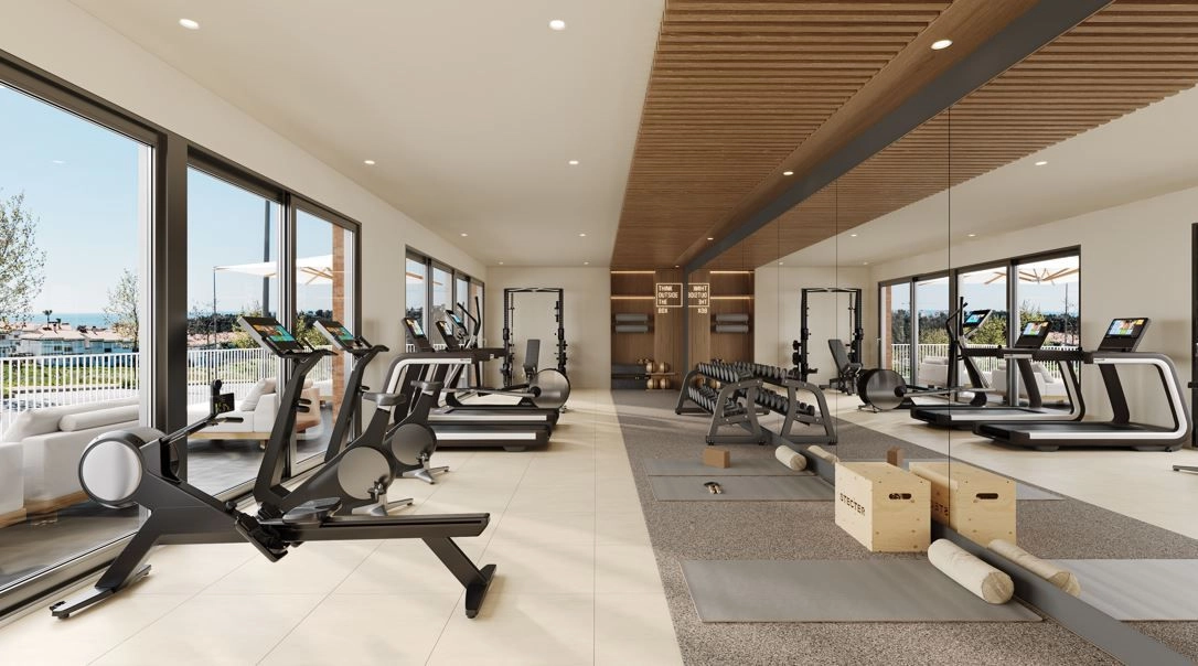 Et topmoderne fitnesscenter med moderne udstyr til at støtte en sund og aktiv livsstil.