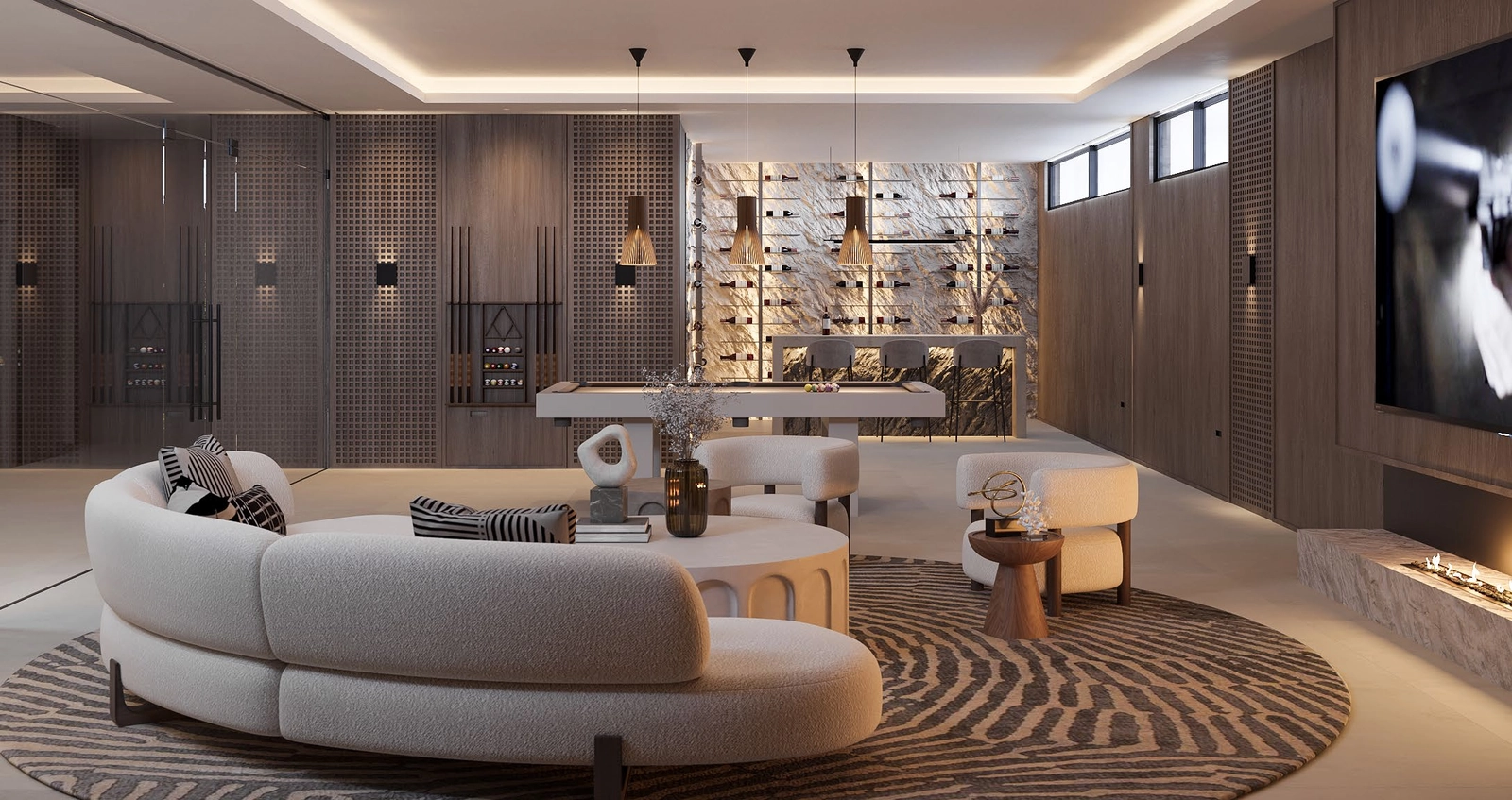 Rummelige kældre kan personaliseres til en hjemmebiograf, privat fitnessrum eller underholdningslounge, der passer til din livsstil.