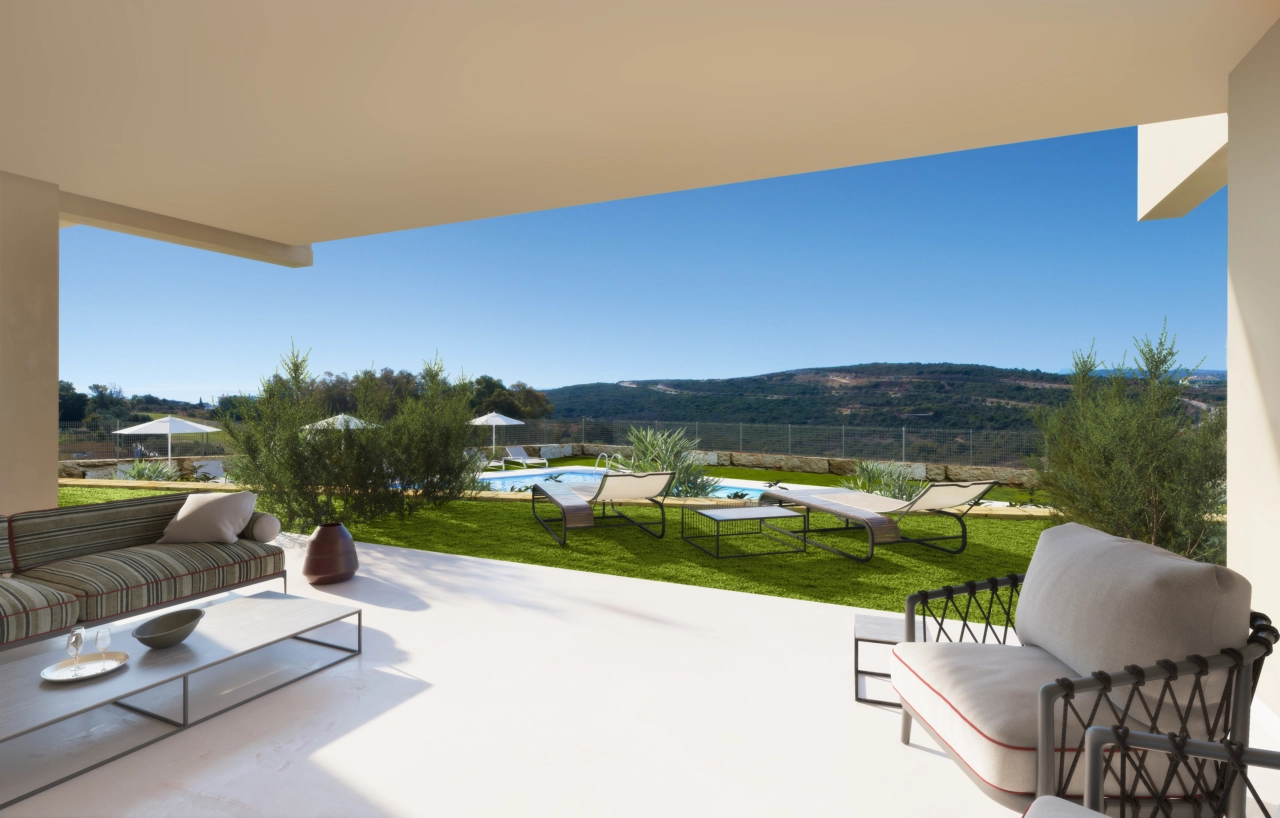 Lejlighederne i stueetagen byder på store private terrasser og haver, der udvider dit boligareal ud i det smukke udendørs.