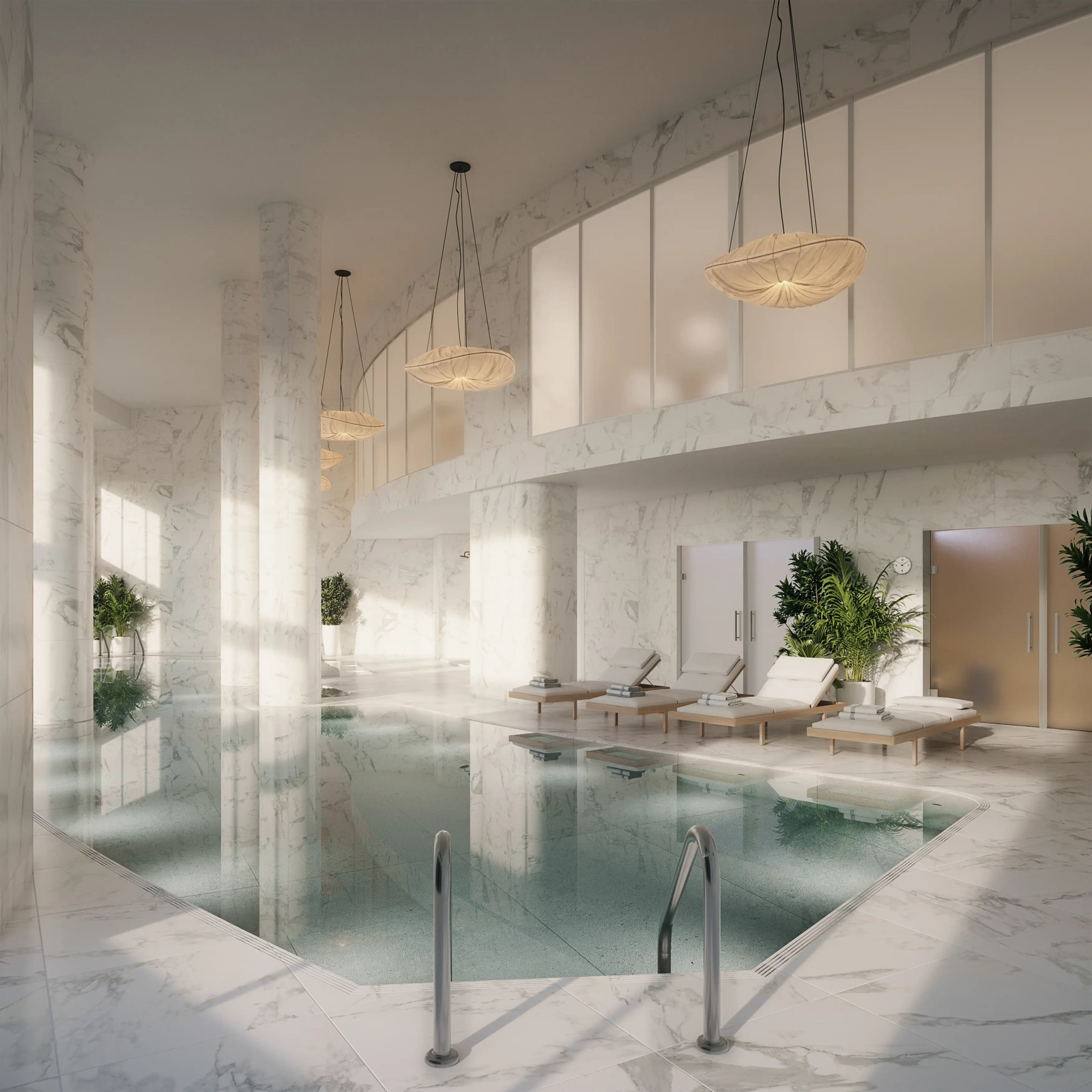 Slap af og genoplad i det eksklusive indendørs spa, med opvarmet pool og wellness-faciliteter.